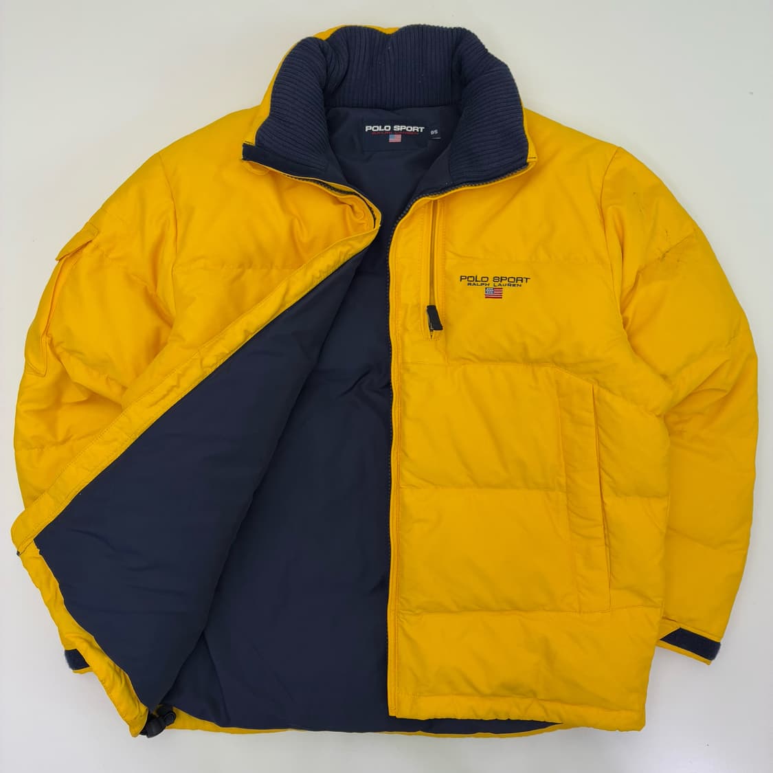 Polo  폴로 스포츠 랄프로렌 90,s 옐로우 덕다운 패딩 상품이미지1