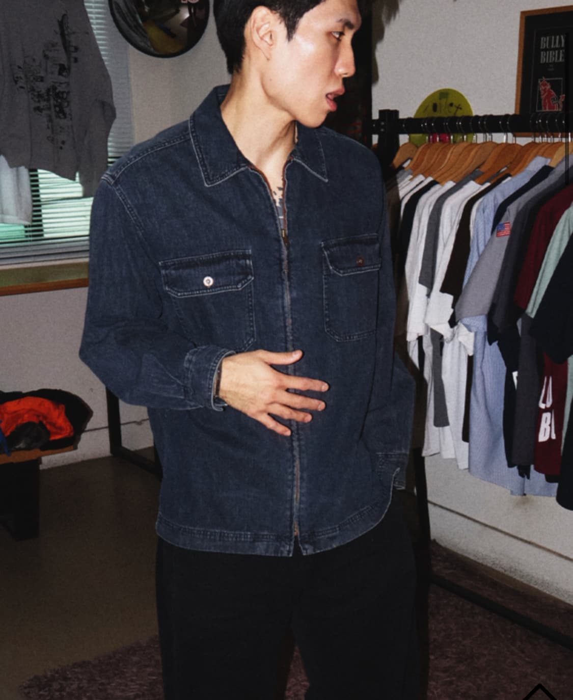 챕스 랄프로렌 집업 데님셔츠 상품이미지1