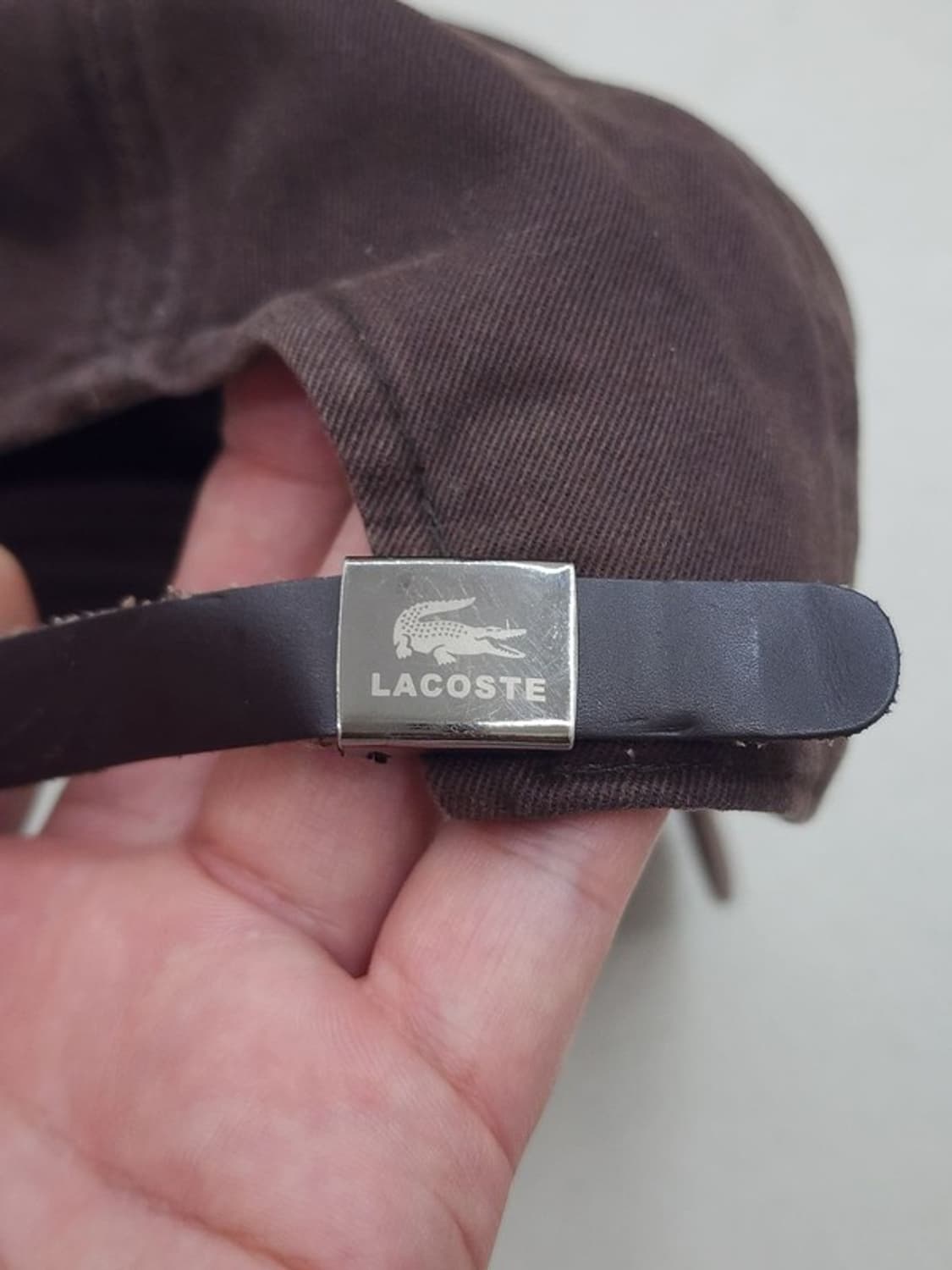 LACOSTE 브라운 볼캡 상품이미지6