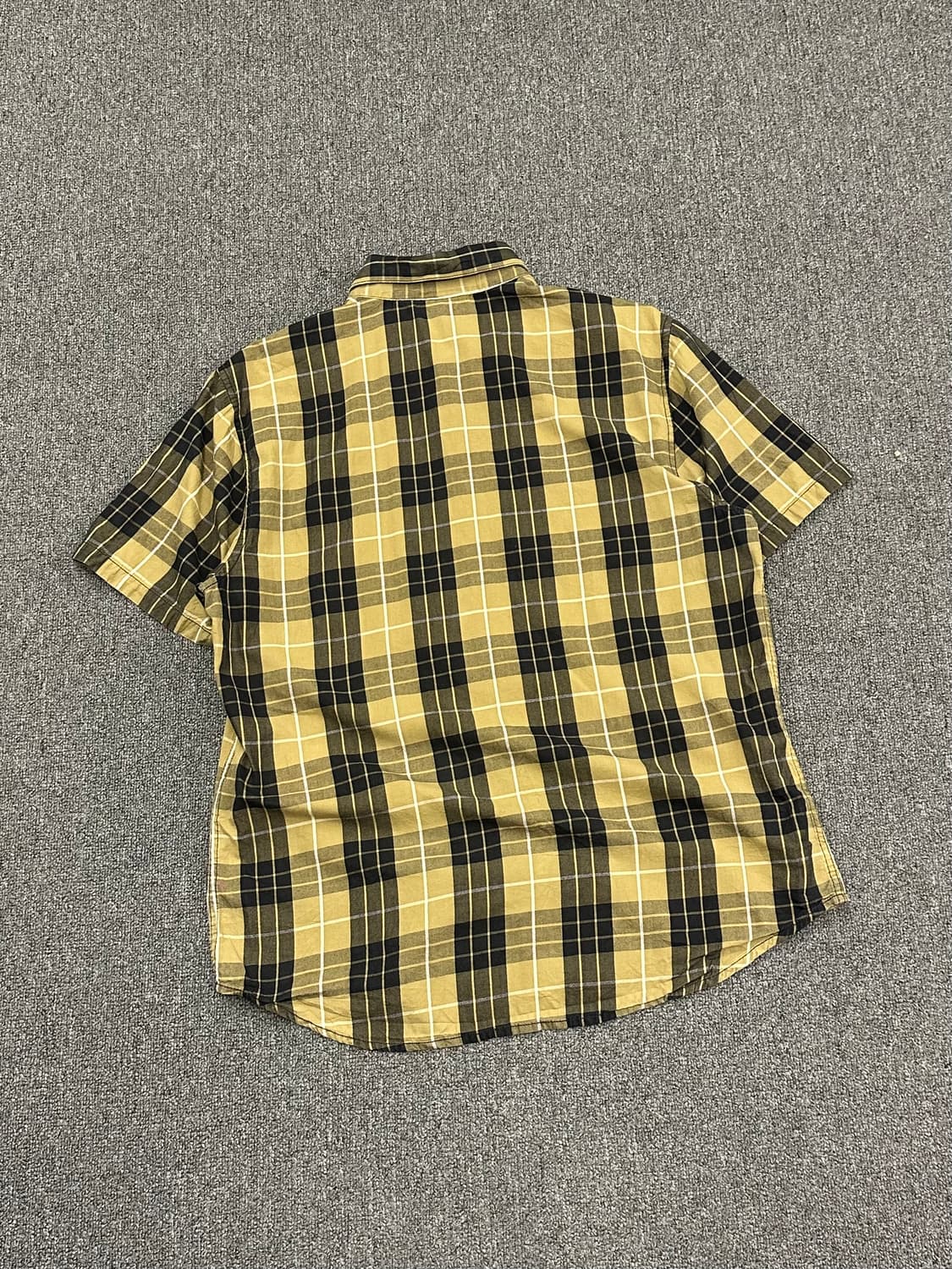 L)할리데이비슨 vintage 타탄체크 반팔셔츠 상품이미지4