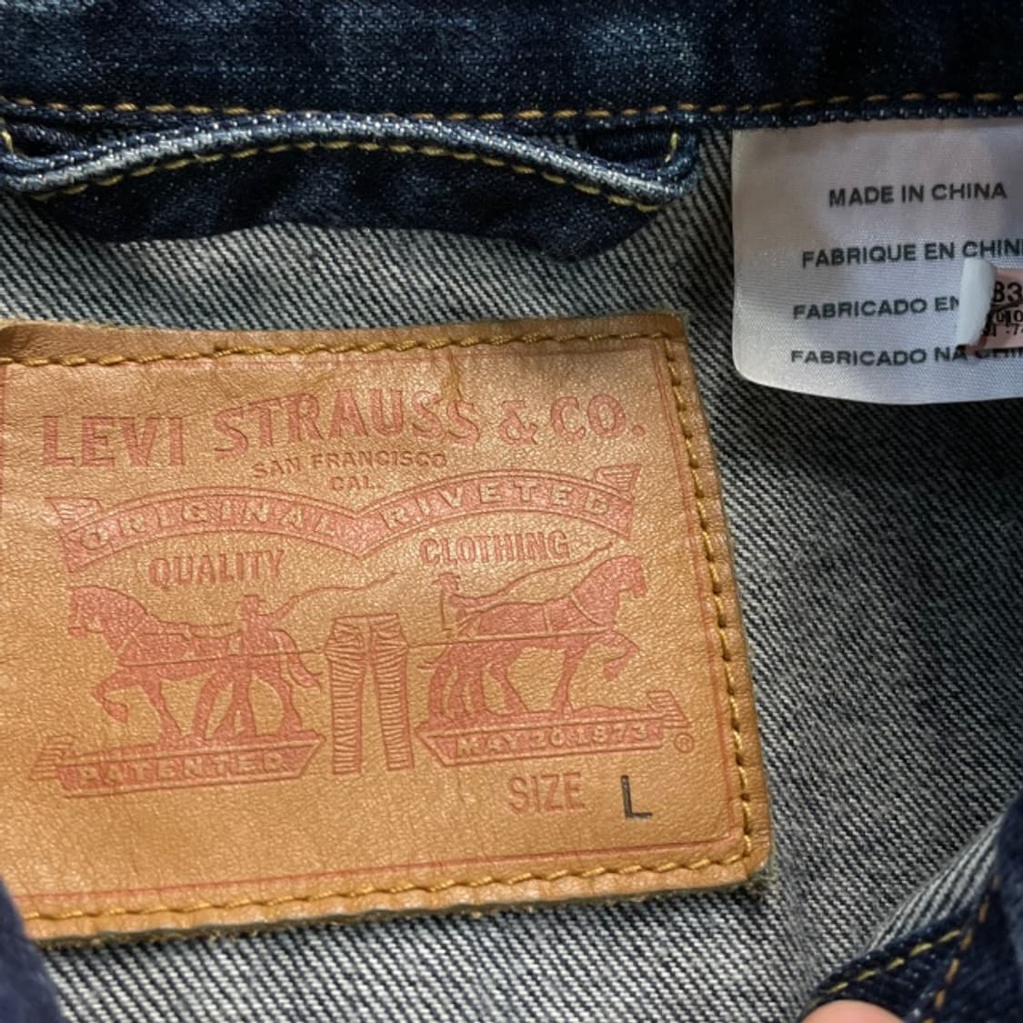 100 리바이스 데님 트러커 자켓 상품이미지3