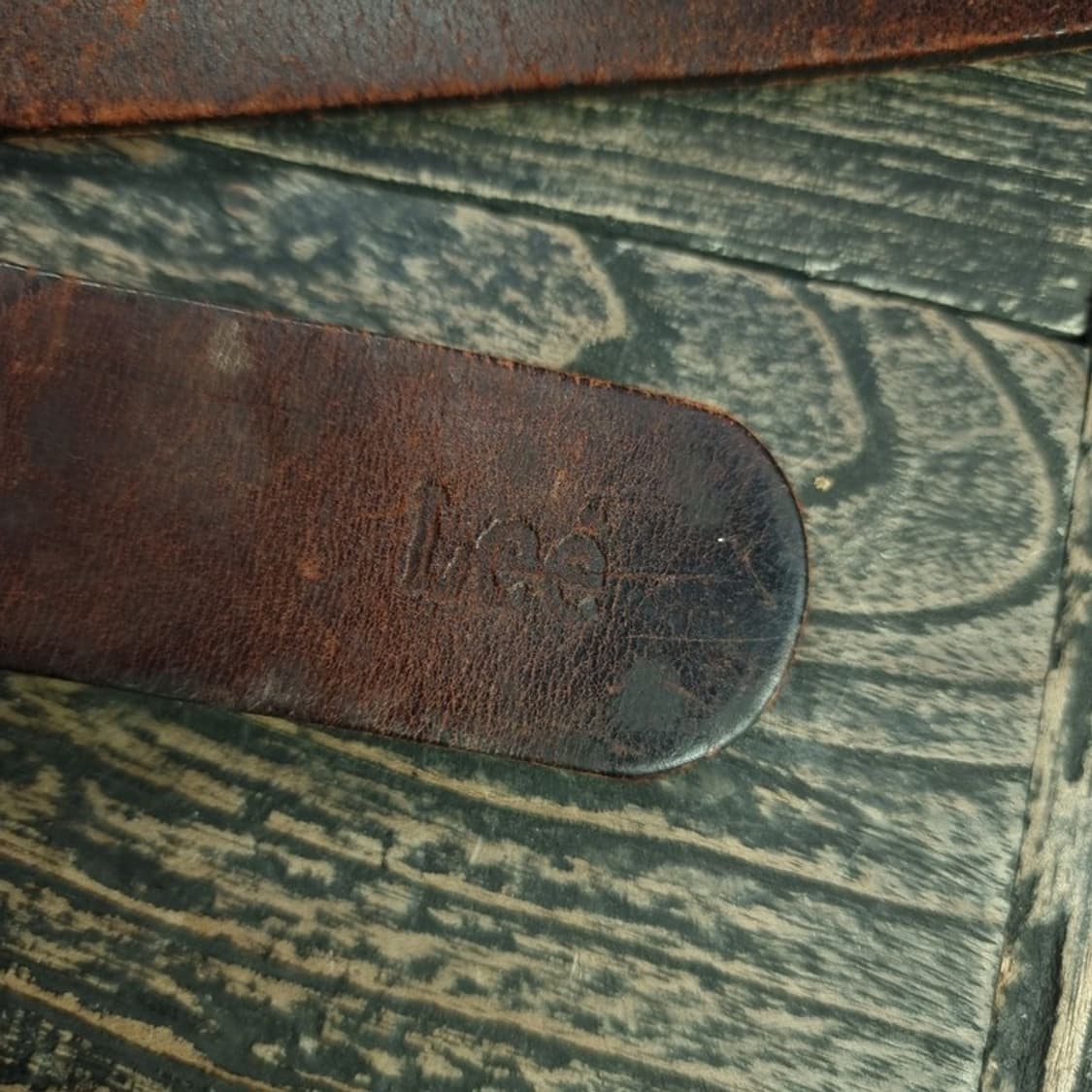 [리] 빈티지 빅로고 버클 카우 레더 소가죽 벨트 M18894 상품이미지5