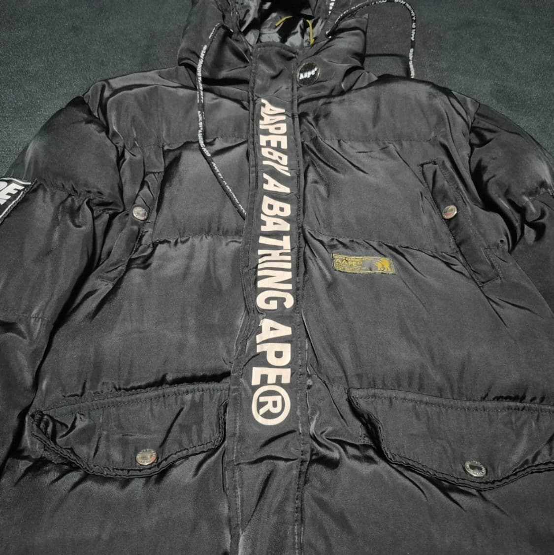 베이프 AAPE 피쉬테일 푸퍼 패딩 L 정품 상품이미지3