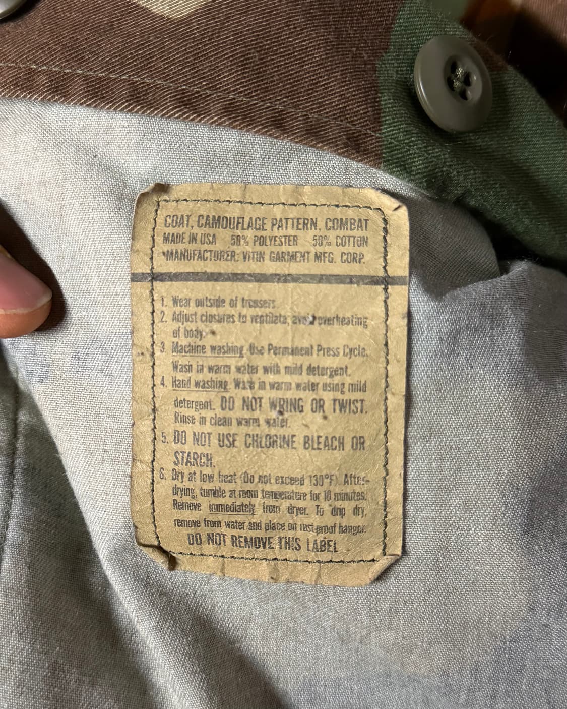 80's U.S Army 우드랜드 카모플라주 BDU 자켓 M/R 상품이미지5