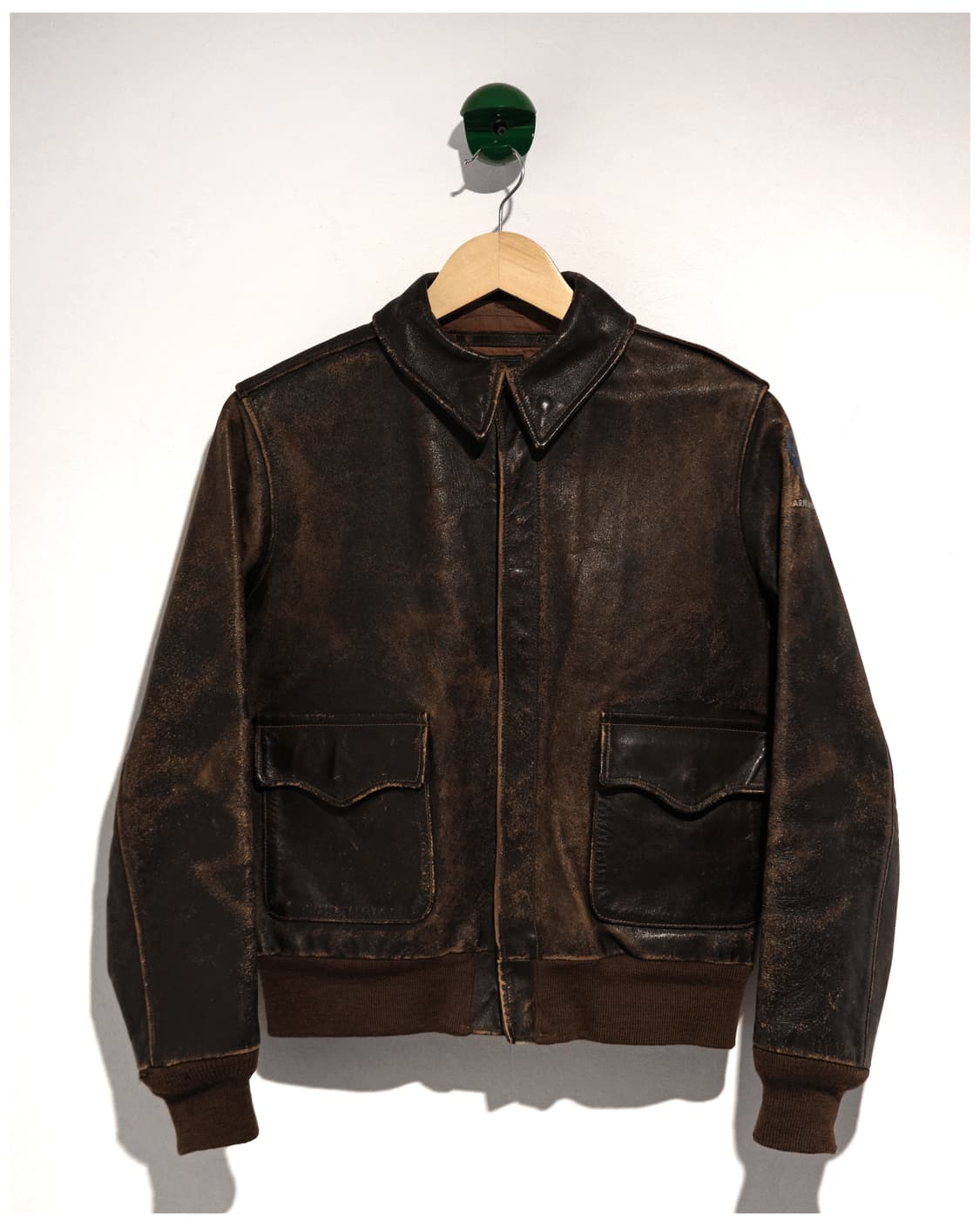 리얼맥코이 A-2 레더 자켓 36사이즈 (추천 44-55) 상품이미지5