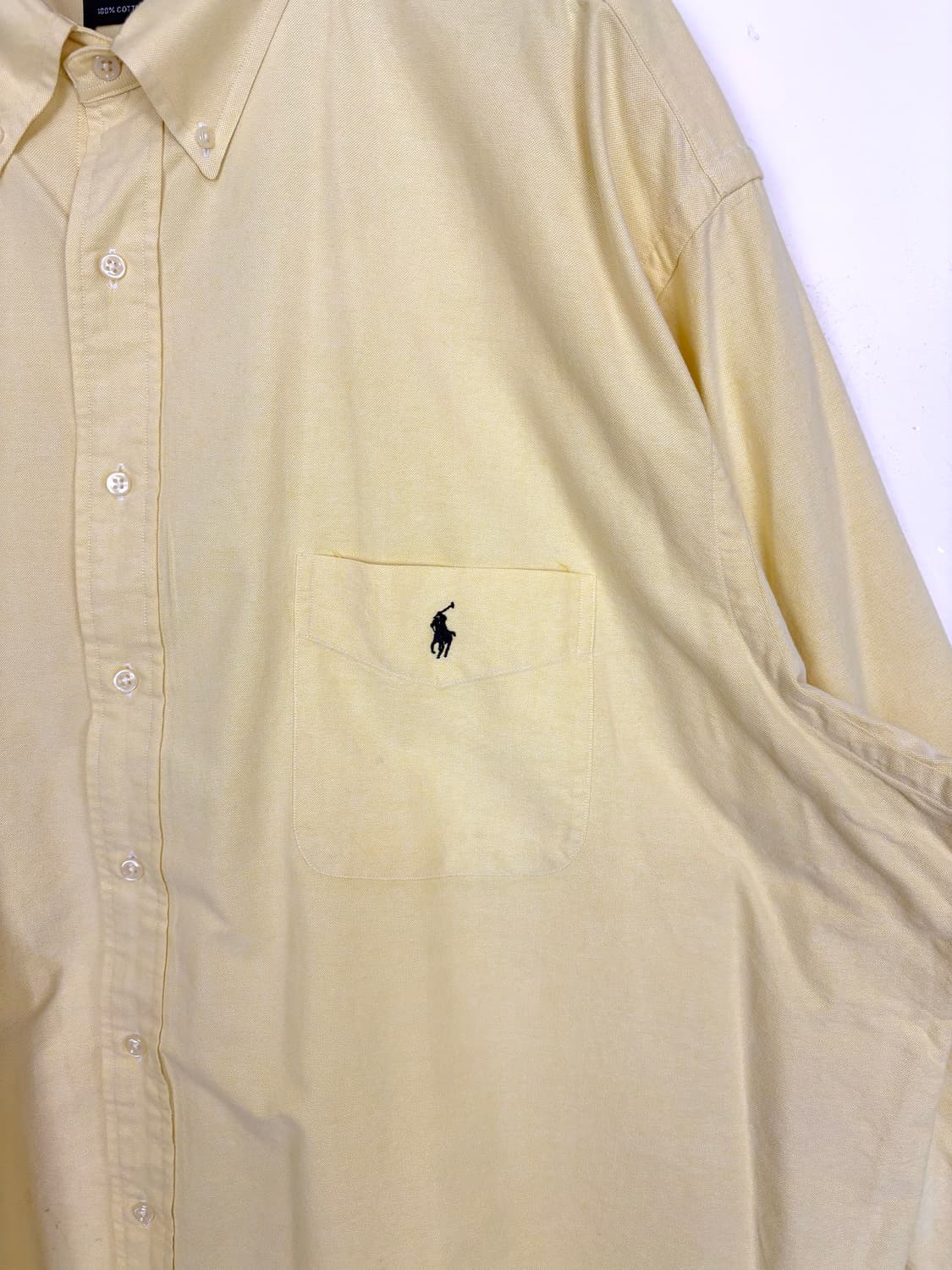 [5XL]POLO 연노랑 긴팔 셔츠 상품이미지6