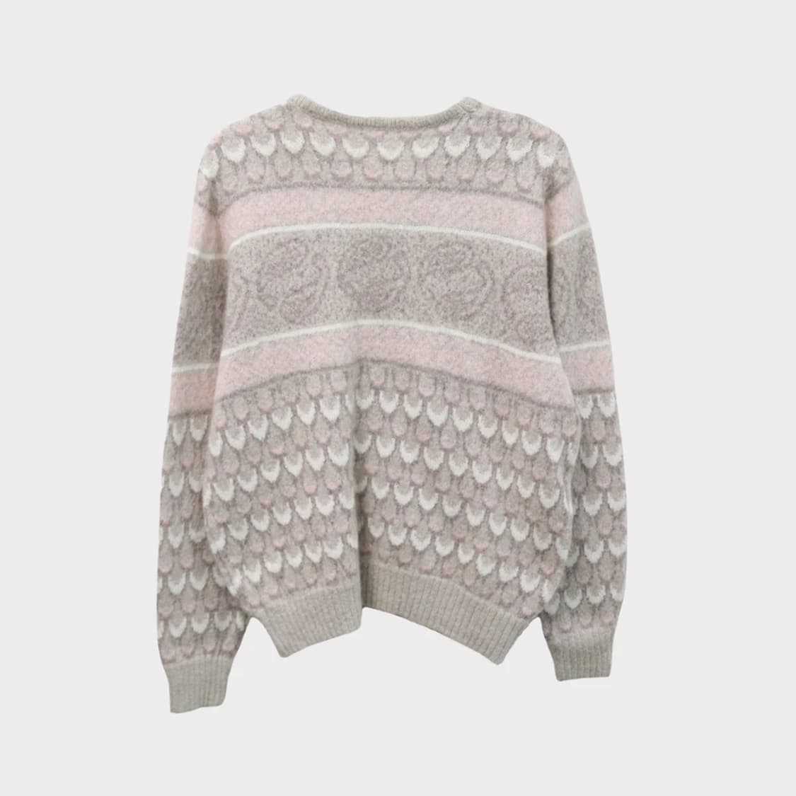 딸기우유 울 패턴 니트 64229 상품이미지2