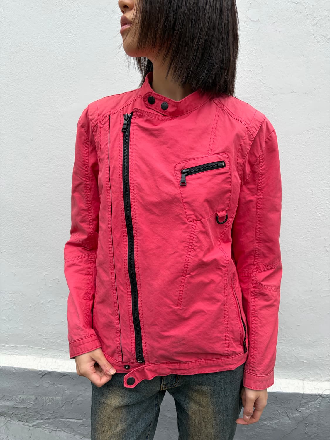 Dress to kill 비비드 핑크 라이더 자켓 L 상품이미지2