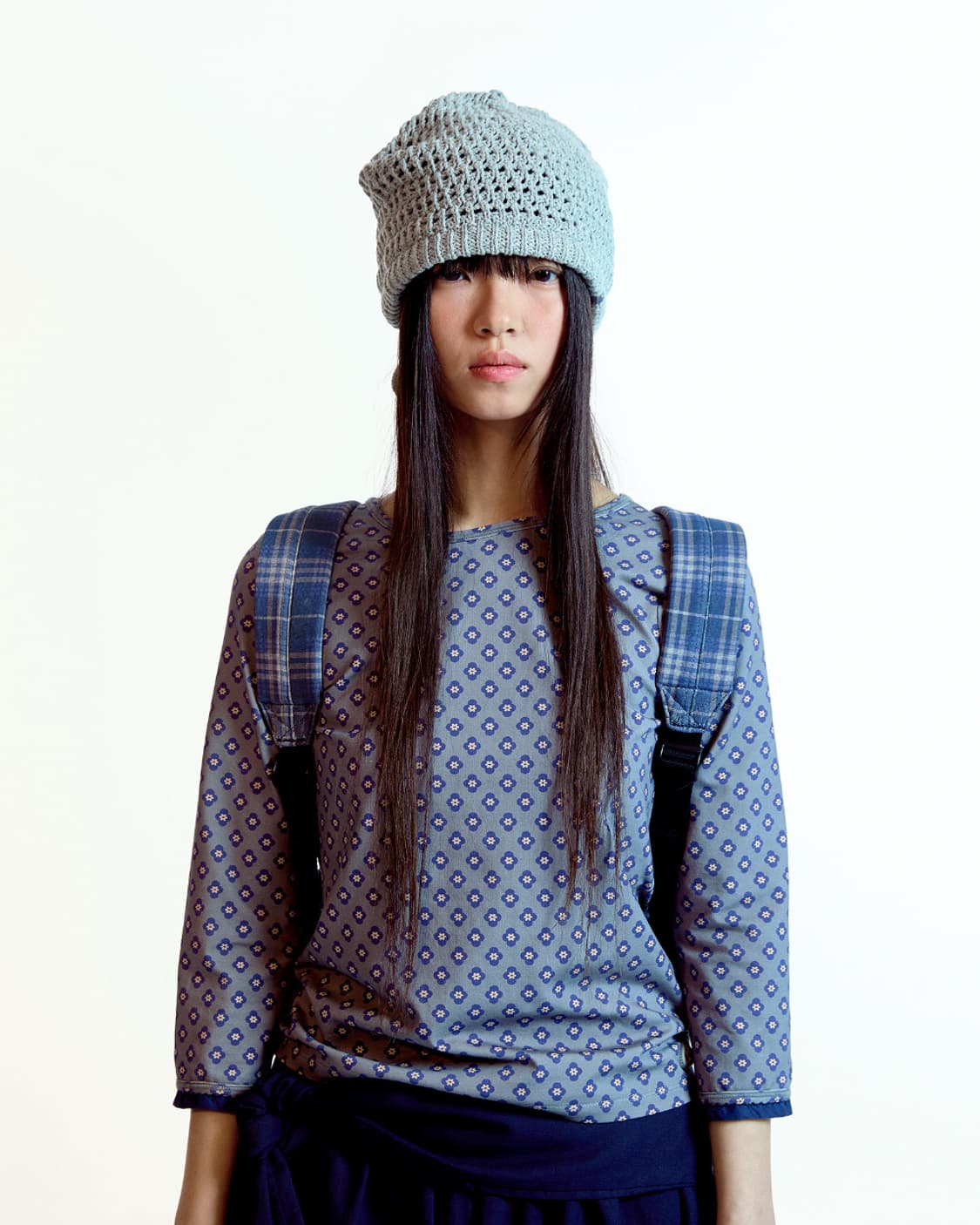 FLOWER CAPRI SLEEVE GREY 2사이즈 상품이미지1