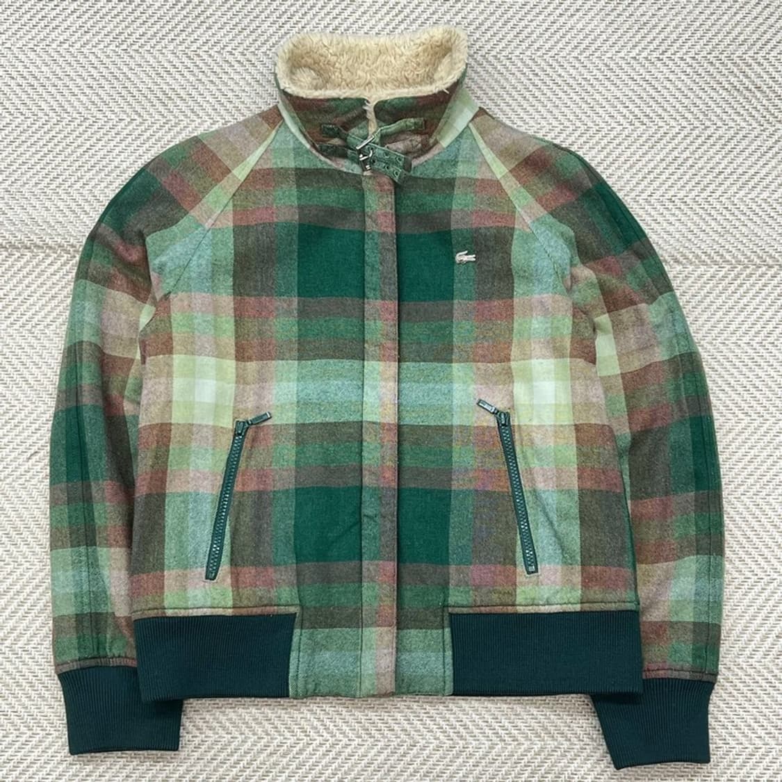 라코스테 셰르파 체크 모직자켓 r2720 상품이미지2