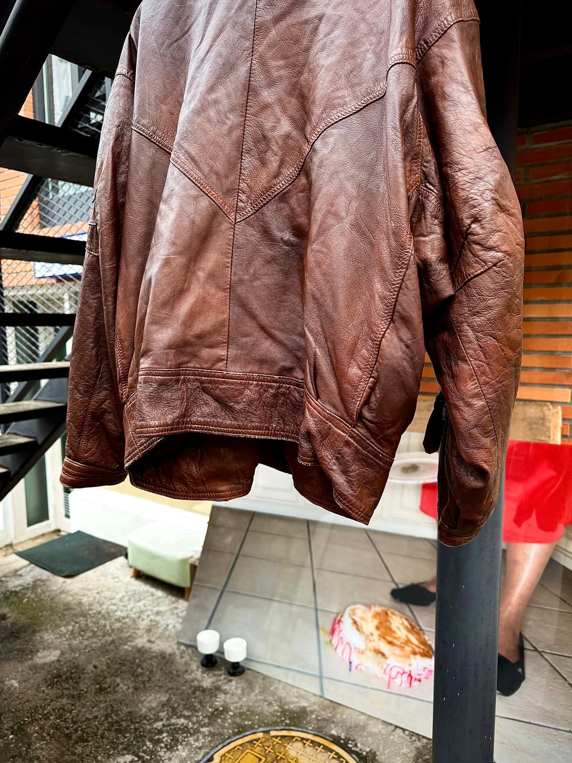 Vintage – Military Cargo Leather Jacket  상품이미지8