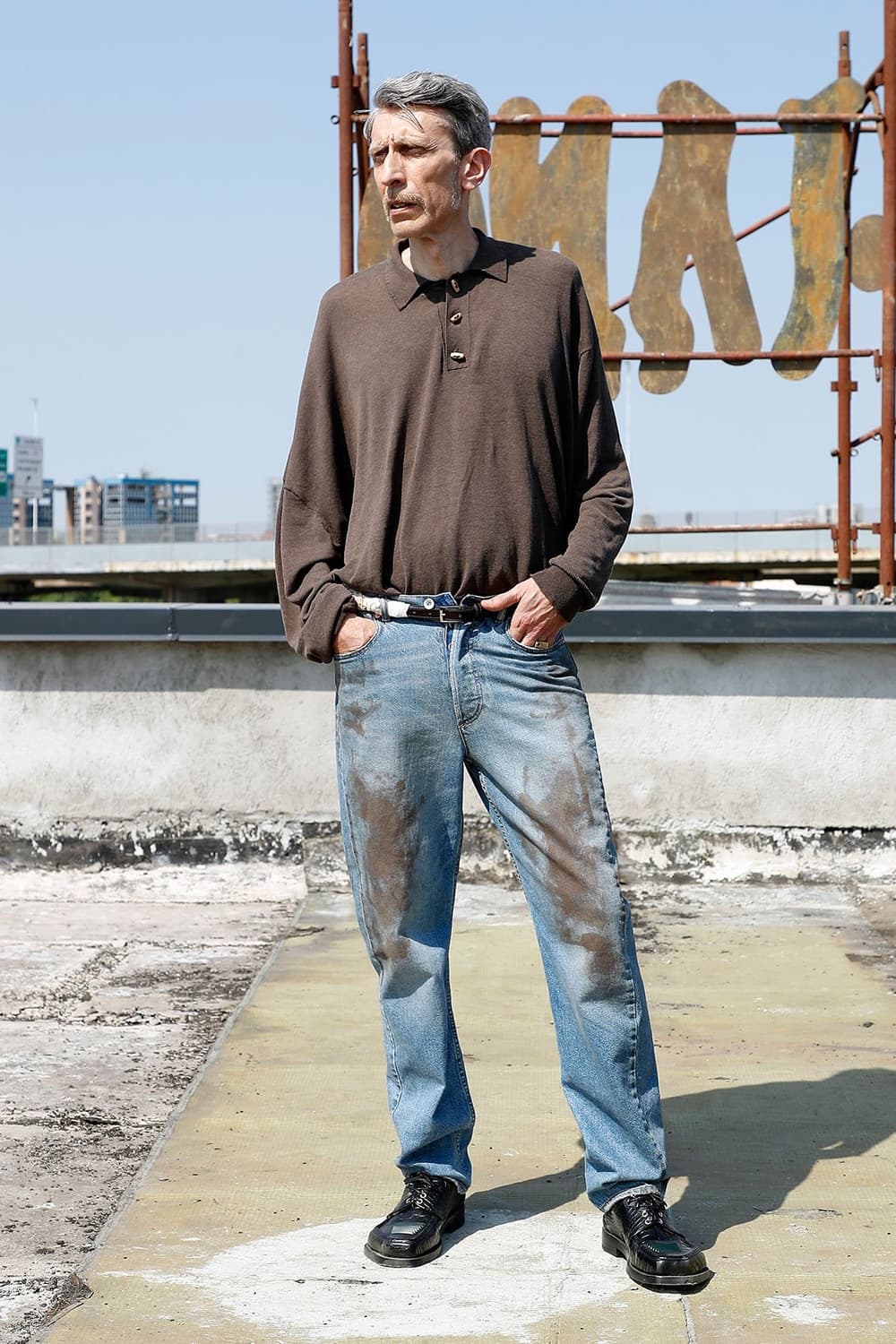 마리아노 언레귤러 콘타디노 데님 상품이미지2