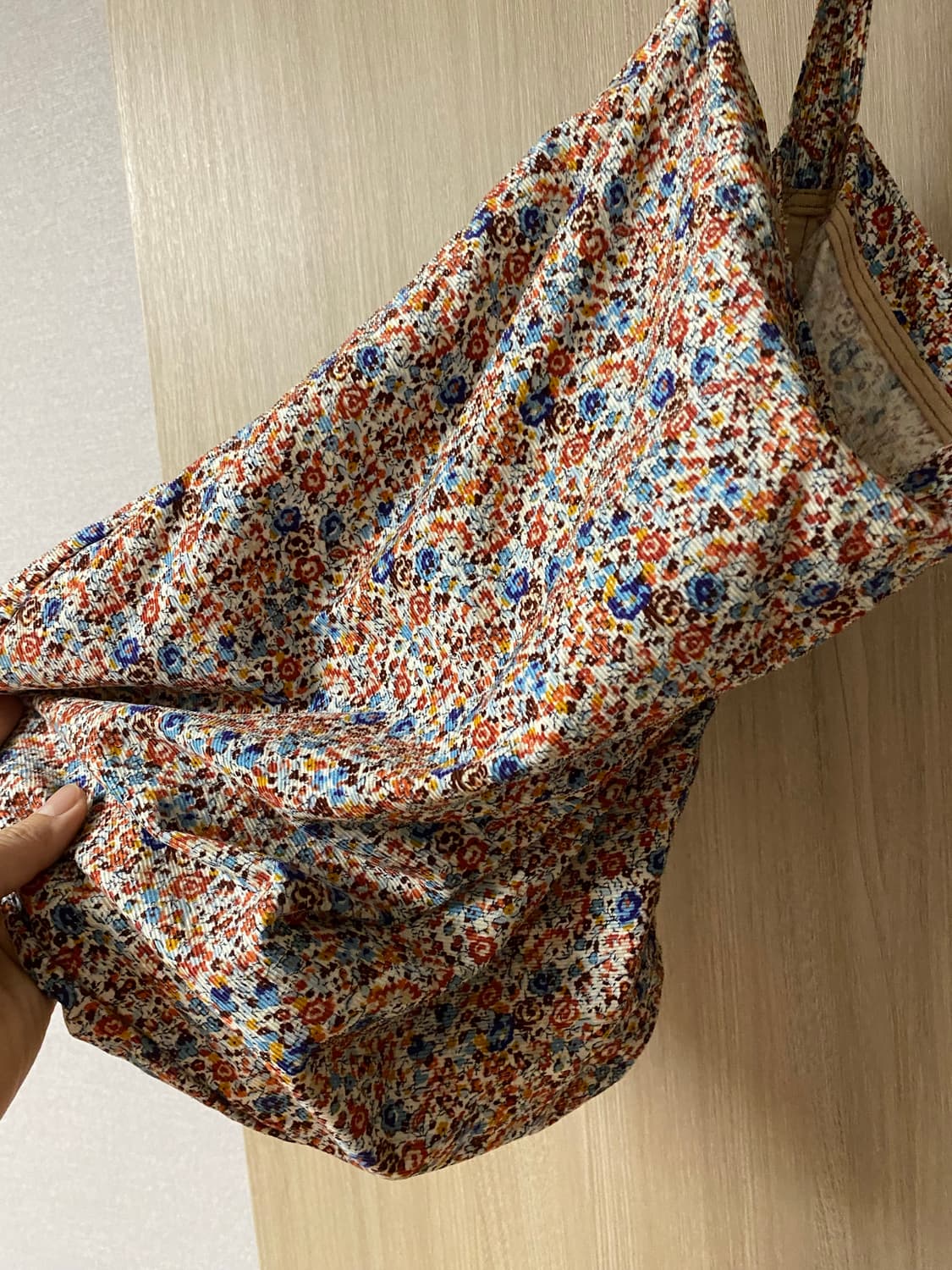 Emis 플라워 코듀로이 에코백 상품이미지4