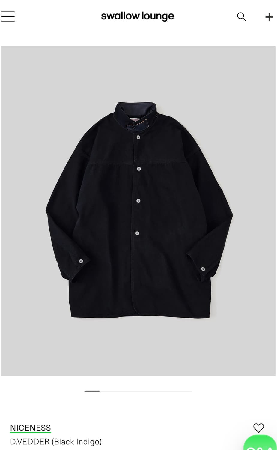 나이스네스 NICENESS D.VEDDER (Black Indigo) 상품이미지1