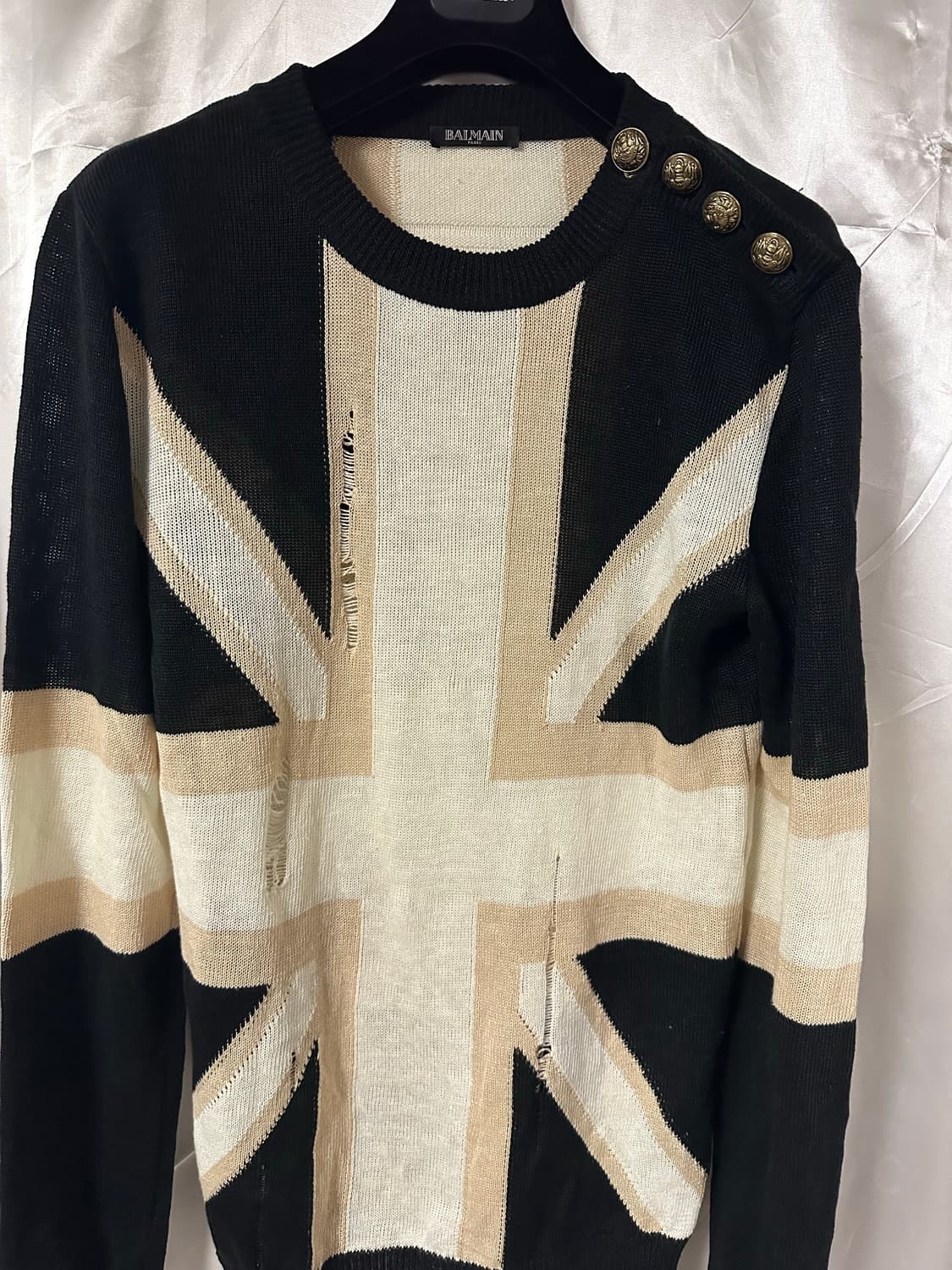 발망 디스트레스드 유니온잭 니트 상품이미지2