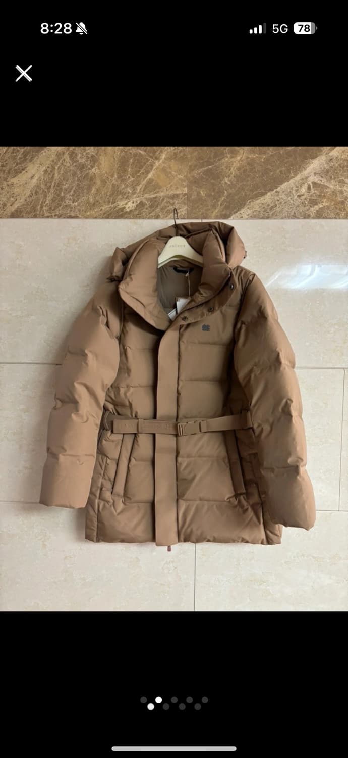 새제품) 코오롱 쿠치다운 패딩 베이지 상품이미지3