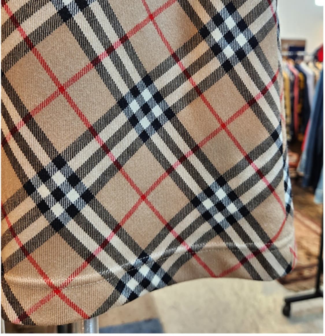 24-25) BURBERRYS 버버리 블루라벨 노바 체크 빈티지 스커트 상품이미지4