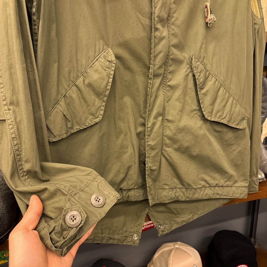 00s 아비렉스 라이트웨이트 코튼쉘 피쉬테일 파카 N1286 상품이미지4