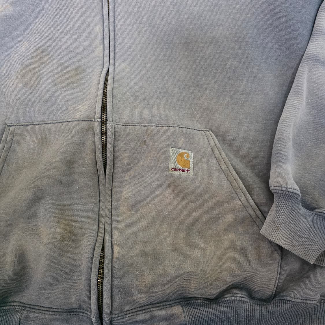 [XL] 빈티지 칼하트 트래쉬드 하드 썬페이드 후드집업 상품이미지2