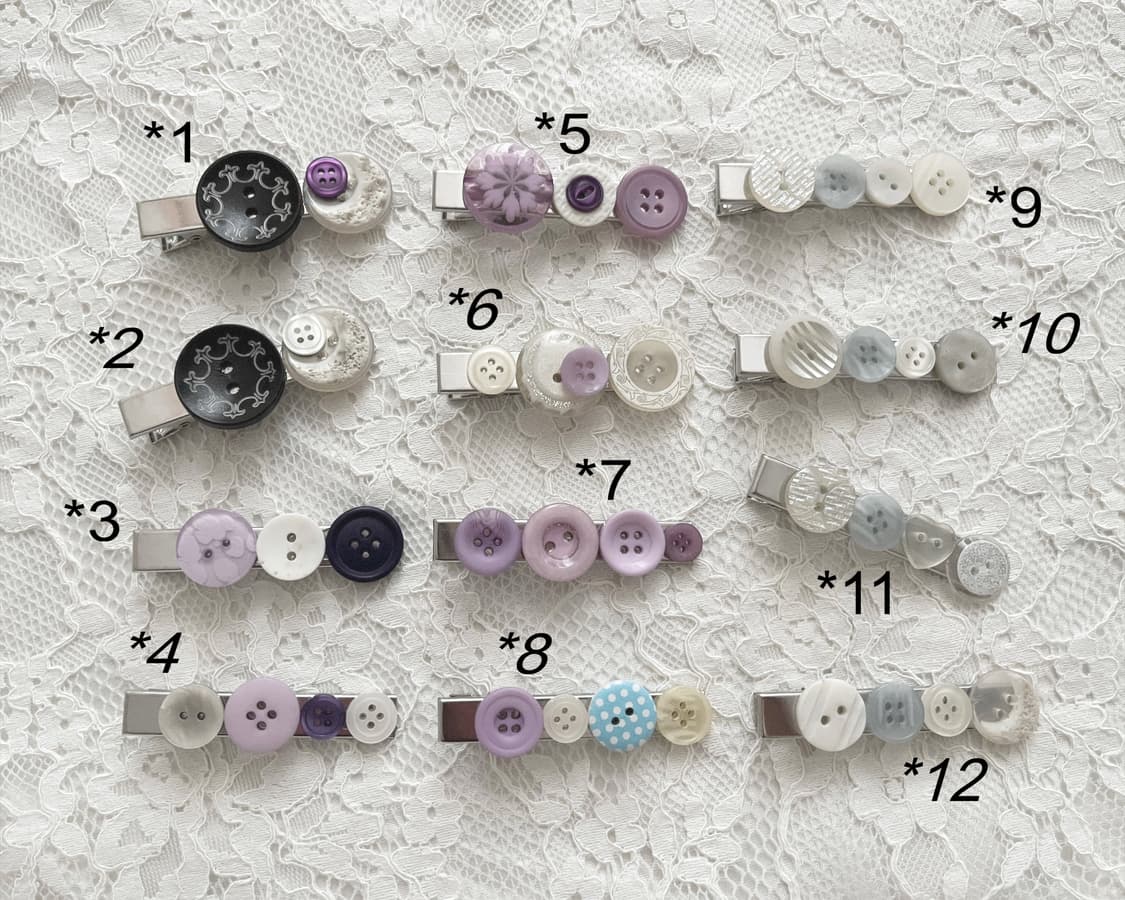 ⊰one and only⊱ button hair-pin 단추 헤어핀 상품이미지1