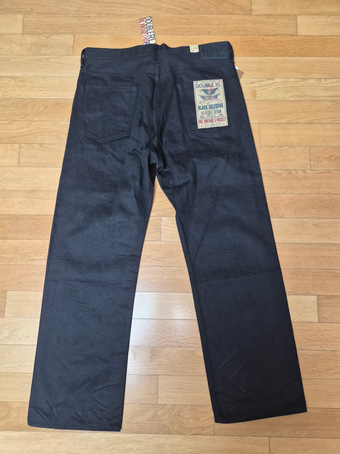 Rrl 빈티지 파이브 포켓 블랙온블랙 36/32 상품이미지1