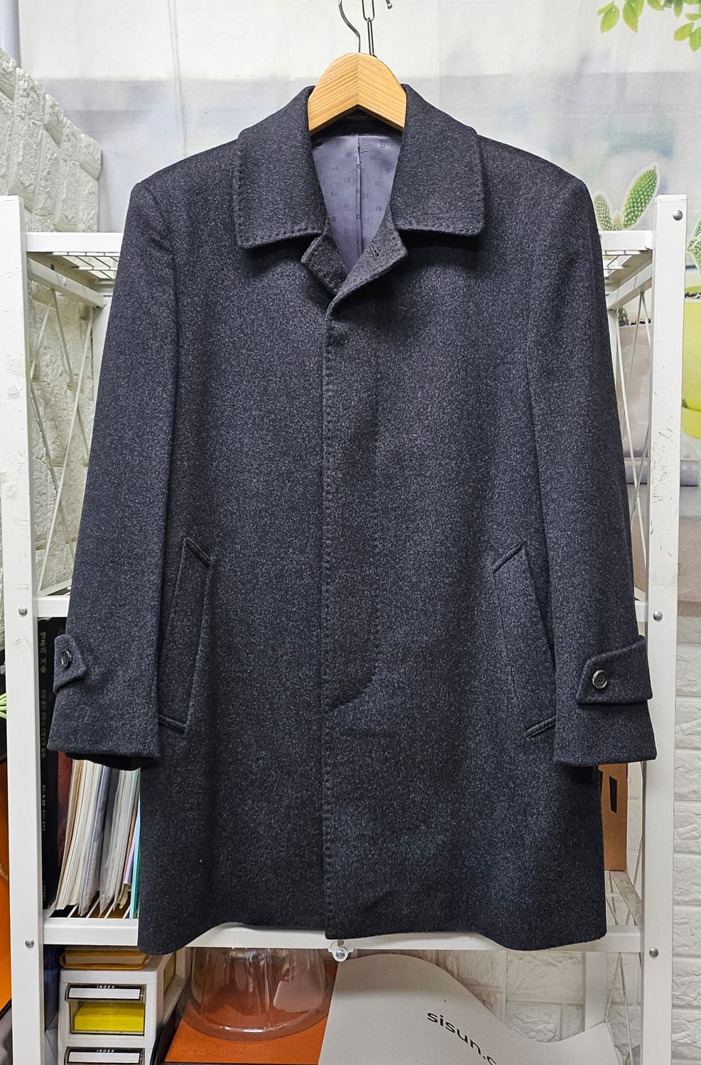 브루노파피 남성코트 95 울 캐시미어코트 반코트 심플코트 XA25 상품이미지1