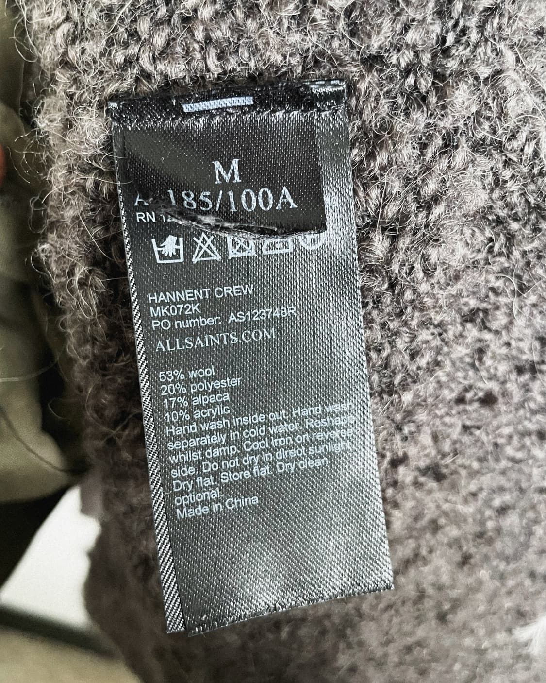 올세인츠 uk 그런지 디스트로이드 니트 상품이미지7