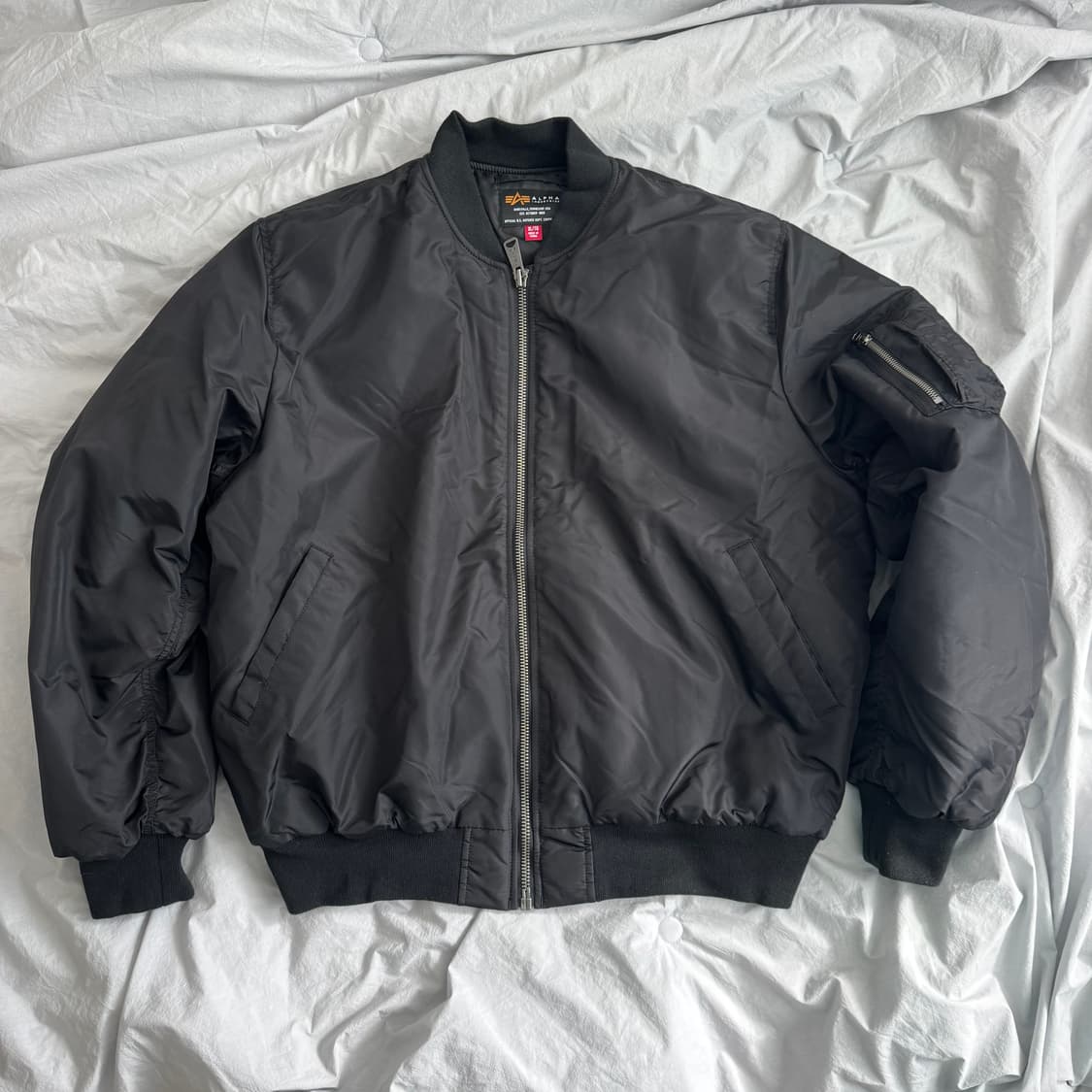 알파인더스트리 ma-1 블랙 XL 상품이미지1