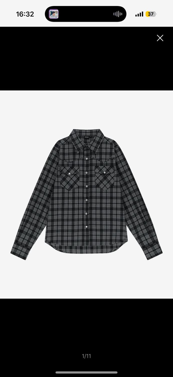 아캄 웨스턴 체크셔츠 상품이미지1