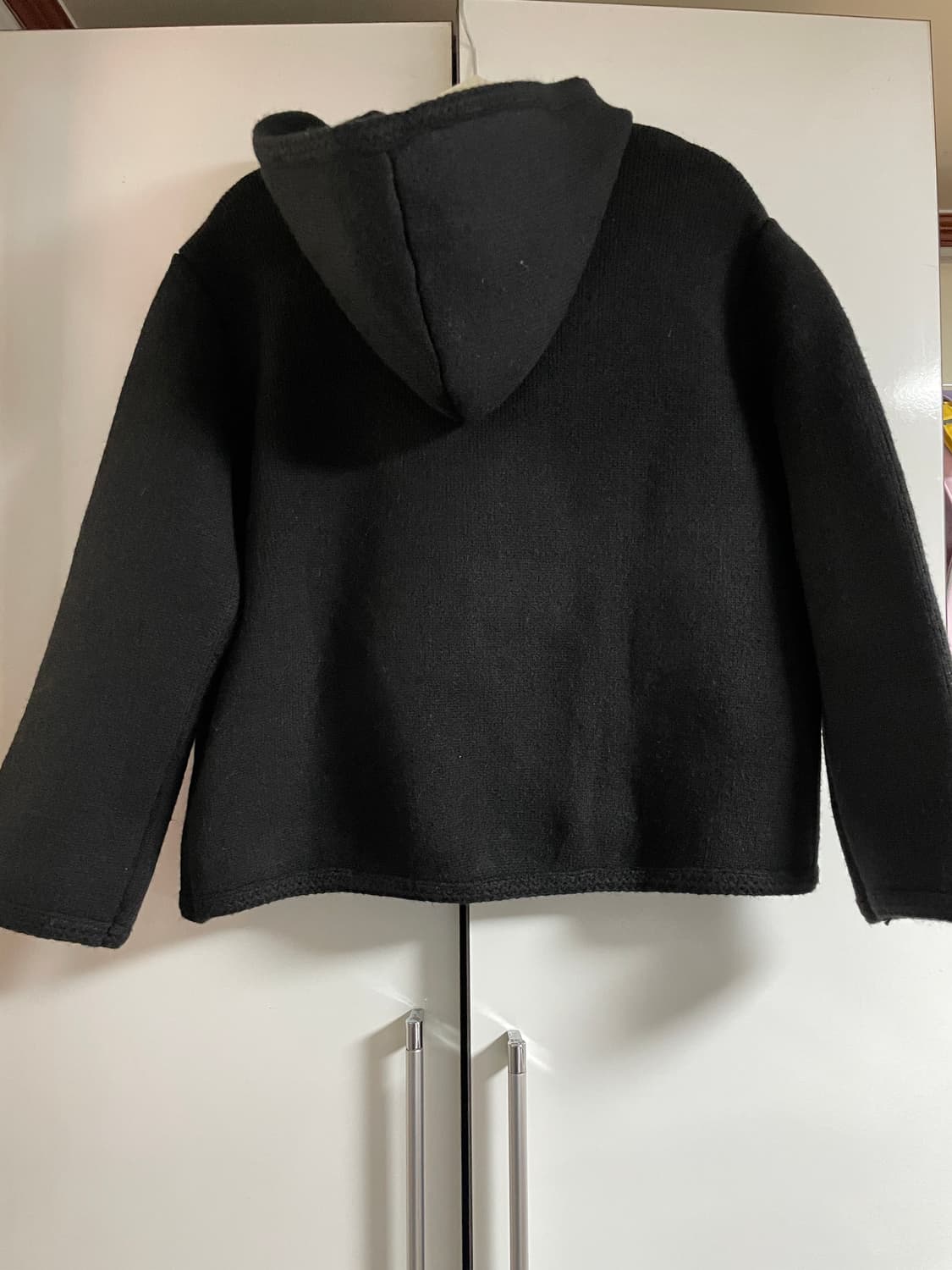 엔니튜드 후드 니트 숏 코트 상품이미지3