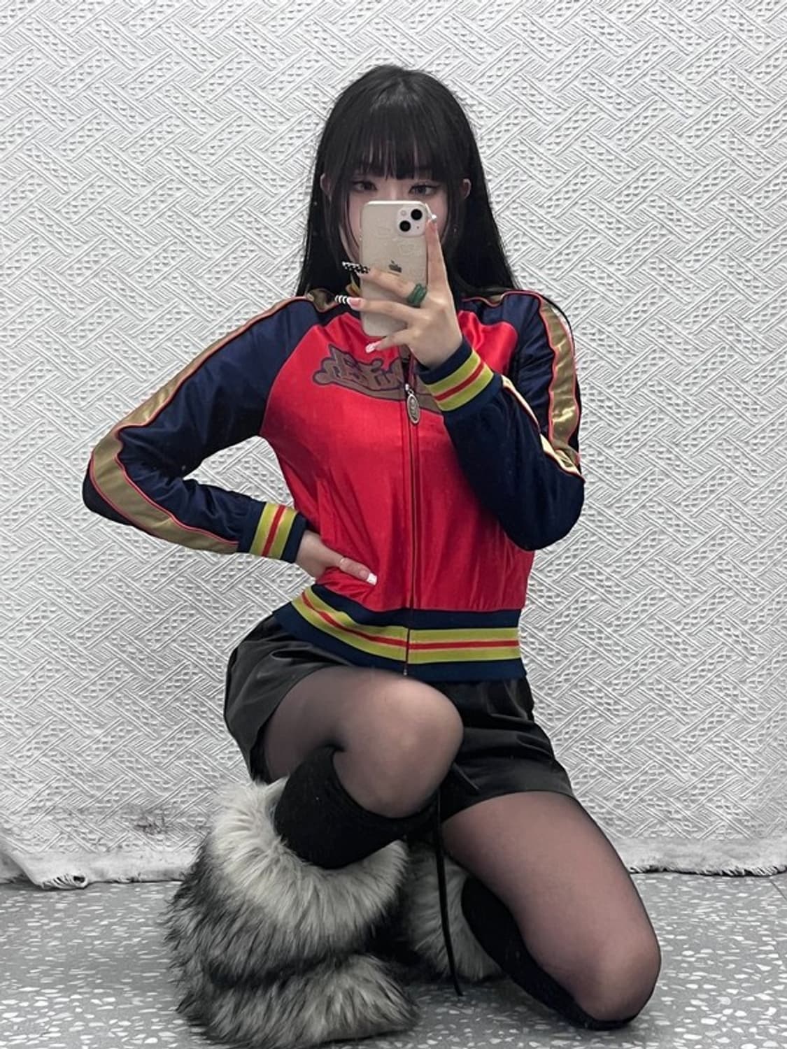 본더치 레트로 Y2K 90's 빅로고 바시티 져지 집업 M C10118 상품이미지1