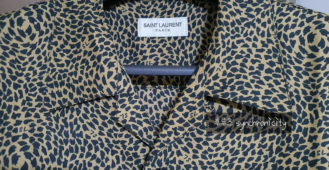 생로랑 레오파드 패턴 하와이한 셔츠 상품이미지7
