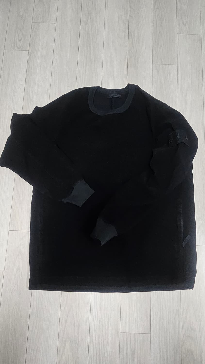 스톤아일랜드 고스트피스 투포켓 맨투맨 블랙 S 상품이미지1