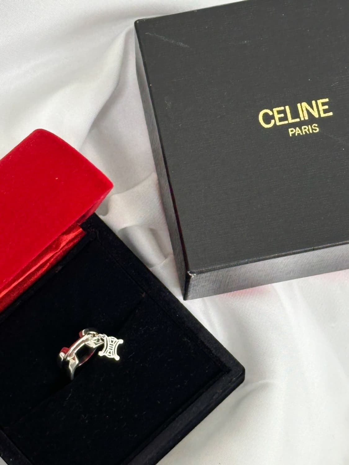 celine / 셀린느 트리오페 펜던트 실버925 반지  상품이미지3