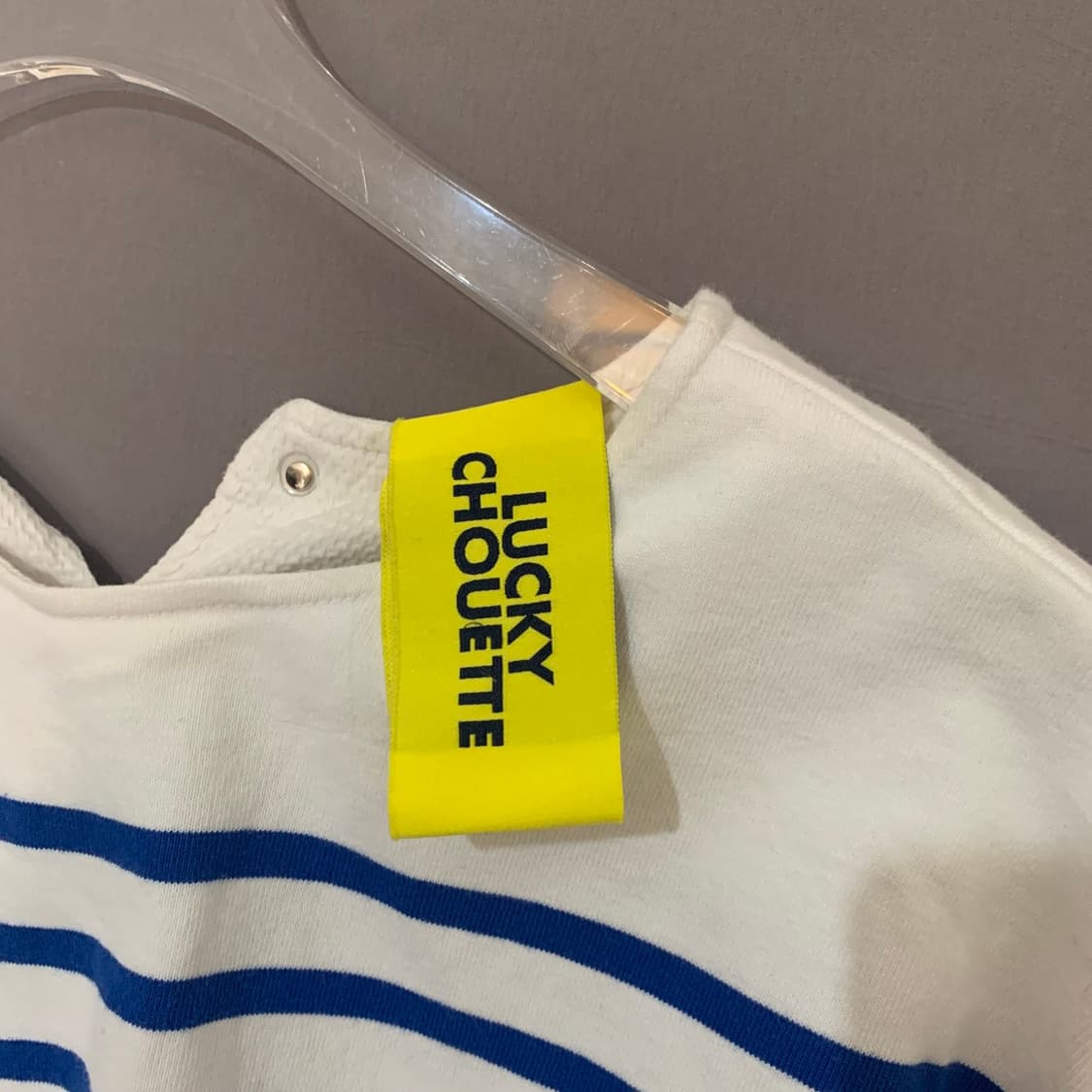 럭키슈에뜨 마린 스트라이프 단가라 오버핏 반팔티 상품이미지6