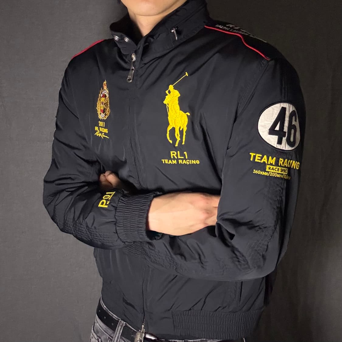 폴로 빅포니 스페인 레이싱 블랙 자켓 L 상품이미지4