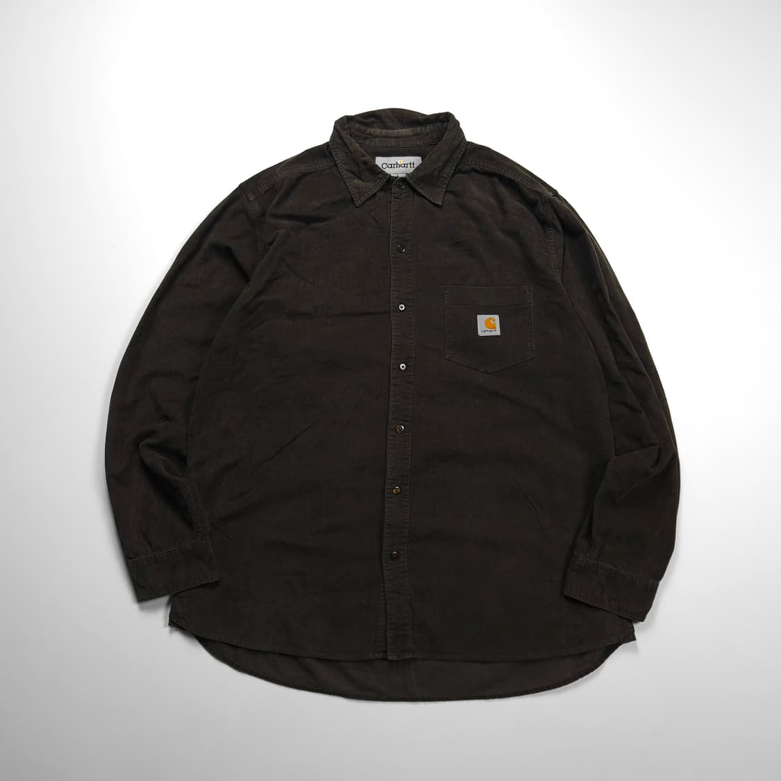 칼하트 포켓 브라운 코듀로이 워크 셔츠 (100) 상품이미지2
