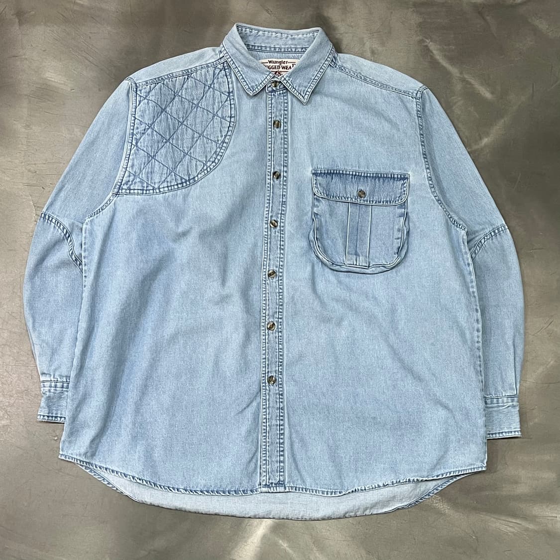  90s 랭글러 데님 셔츠 y14653 상품이미지1