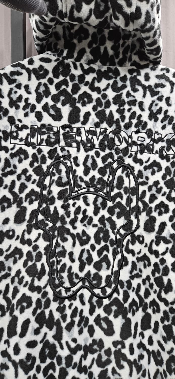라이프워크 레오파드 후리스 리버시블 자켓 L 상품이미지3