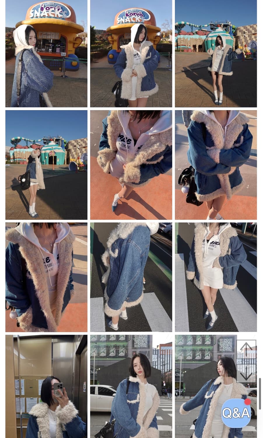 페일제이드) Denim Shearling Coat F 상품이미지3
