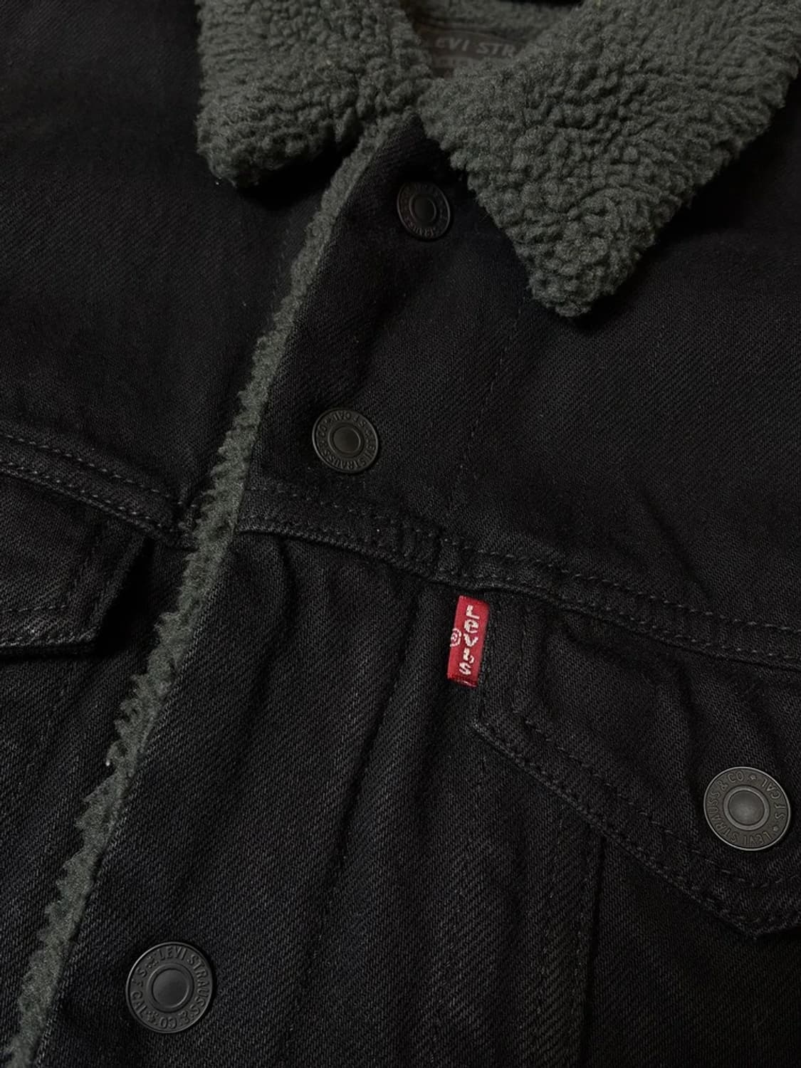리바이스 00's 양털 워시드 데님 트러커 자켓 PN7934 상품이미지3