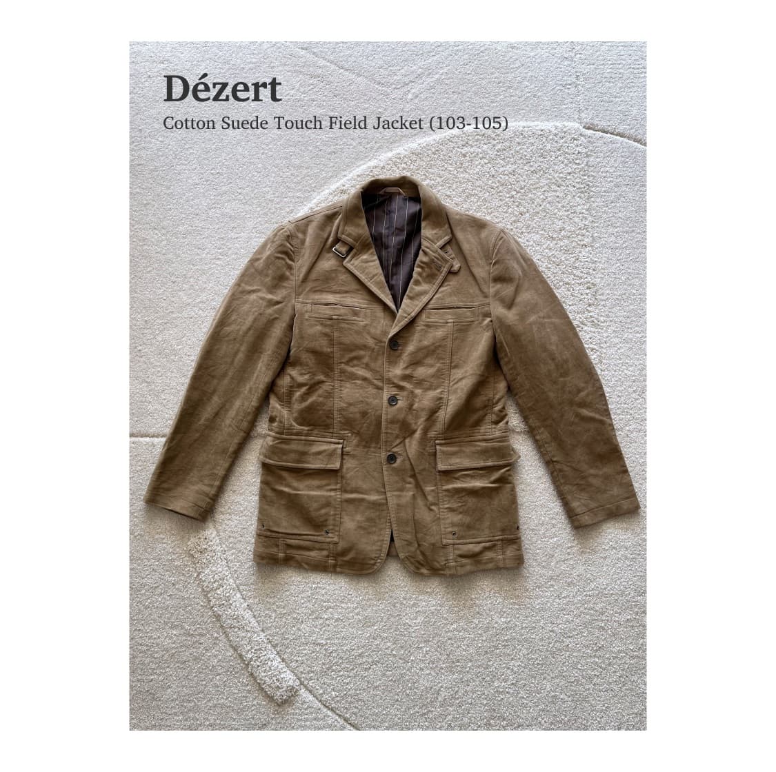 데저트 코튼 스웨이드 터치 필드 자켓 (103-105) 상품이미지1