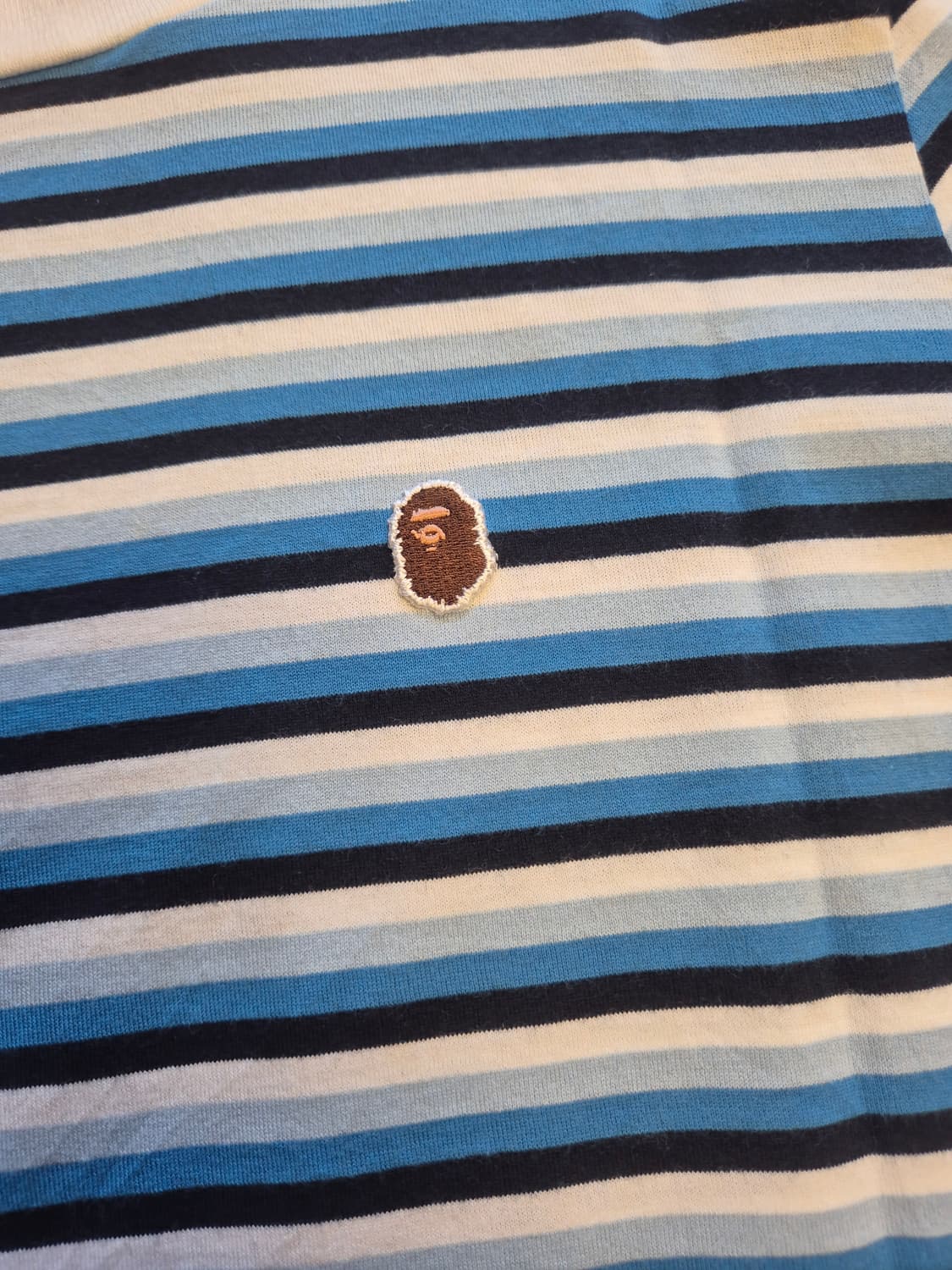 Bape 베이프 에이프 원 헤드 포인트 스트라이프 롱슬리브 상품이미지3