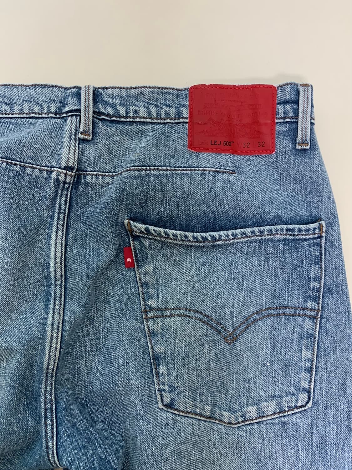 리바이스 LEJ 502 엔지니어드 테이퍼드 핏 찢청 32 상품이미지4