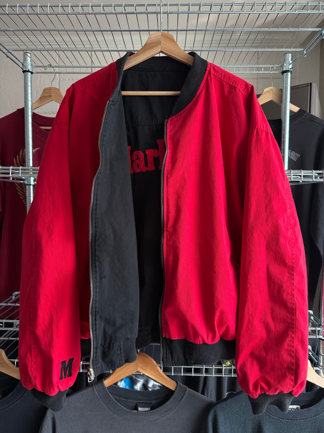 90s Marlboro 리버시블 블루종 상품이미지8