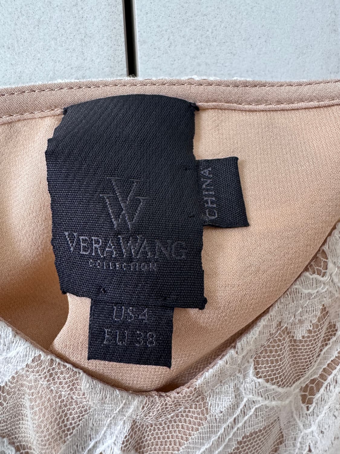새상품 VERA WANG컬렉션 블랙 레이스 원피스 US4(55사이즈) 상품이미지3