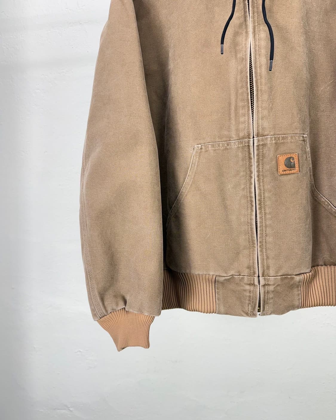 칼하트 브라운 j130 액티브 후디 집업 자켓 상품이미지4