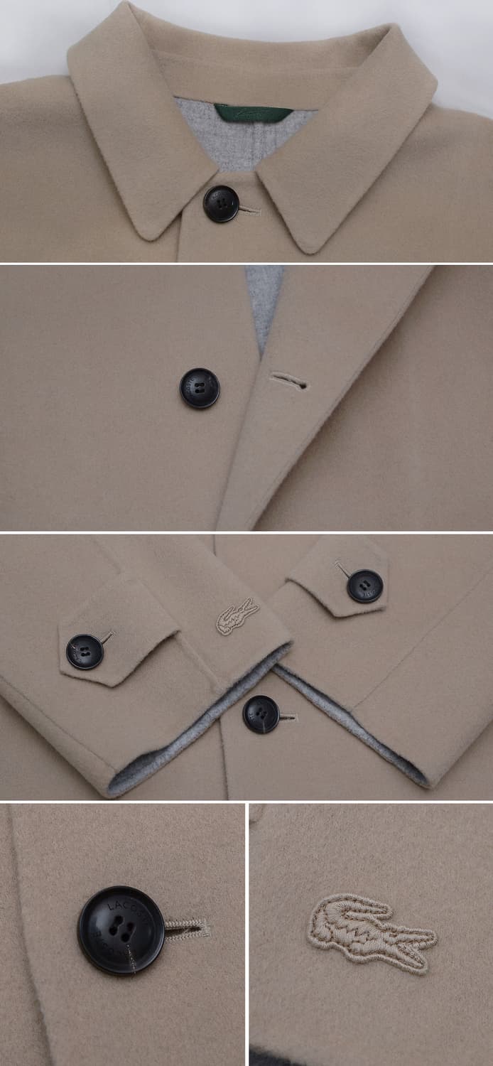 신품급) 라코스테 핸드메이드 싱글 울펠트 오버코트 (105+) 상품이미지9