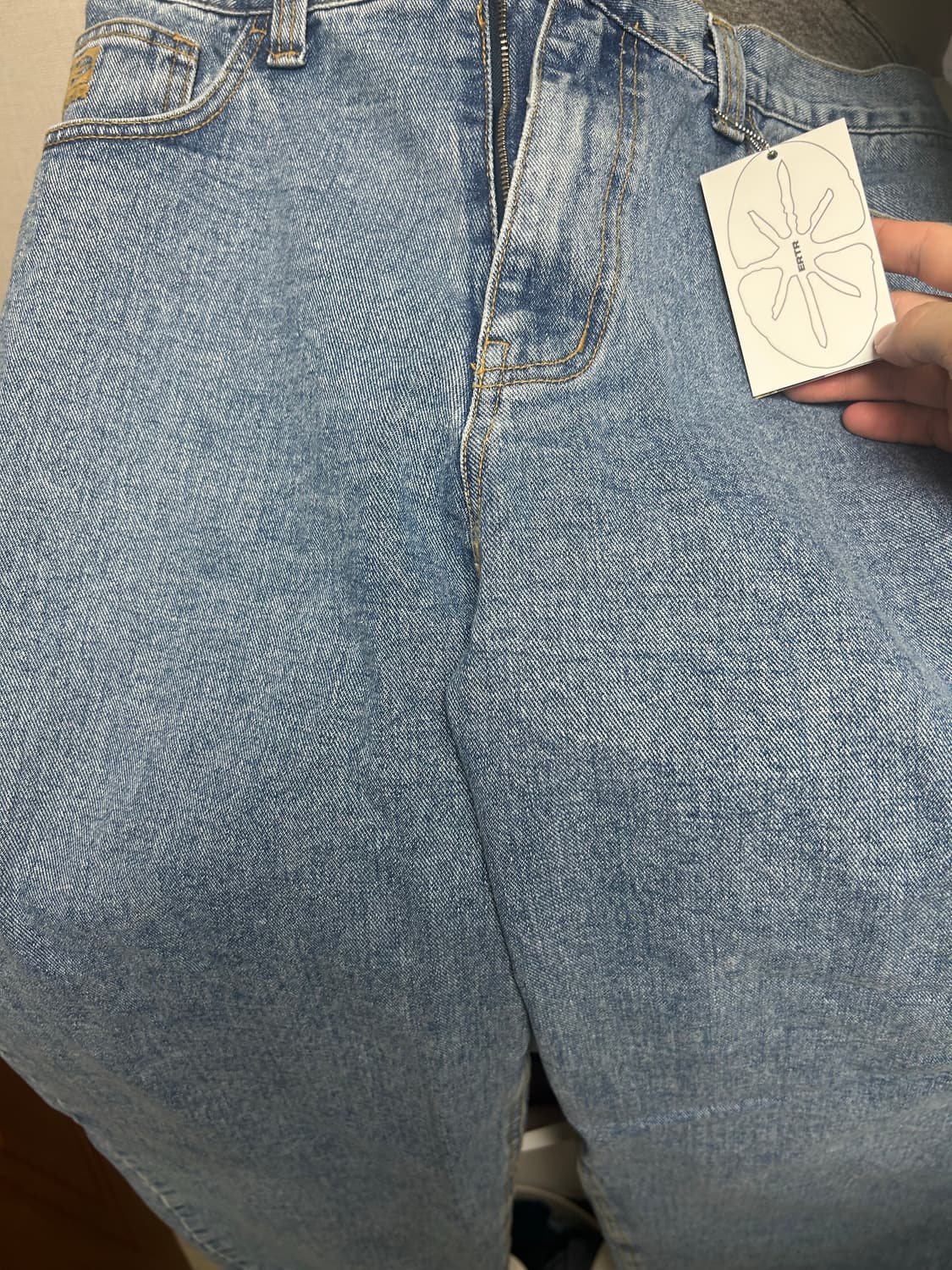 이알티알 데님 라이트 블루 M  새상품 상품이미지1