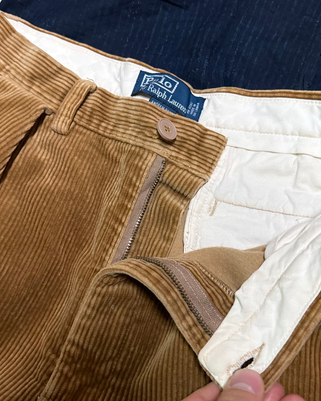 90‘s 폴로 랄프로렌 투턱 코듀로이 앤드류 팬츠 32 상품이미지2